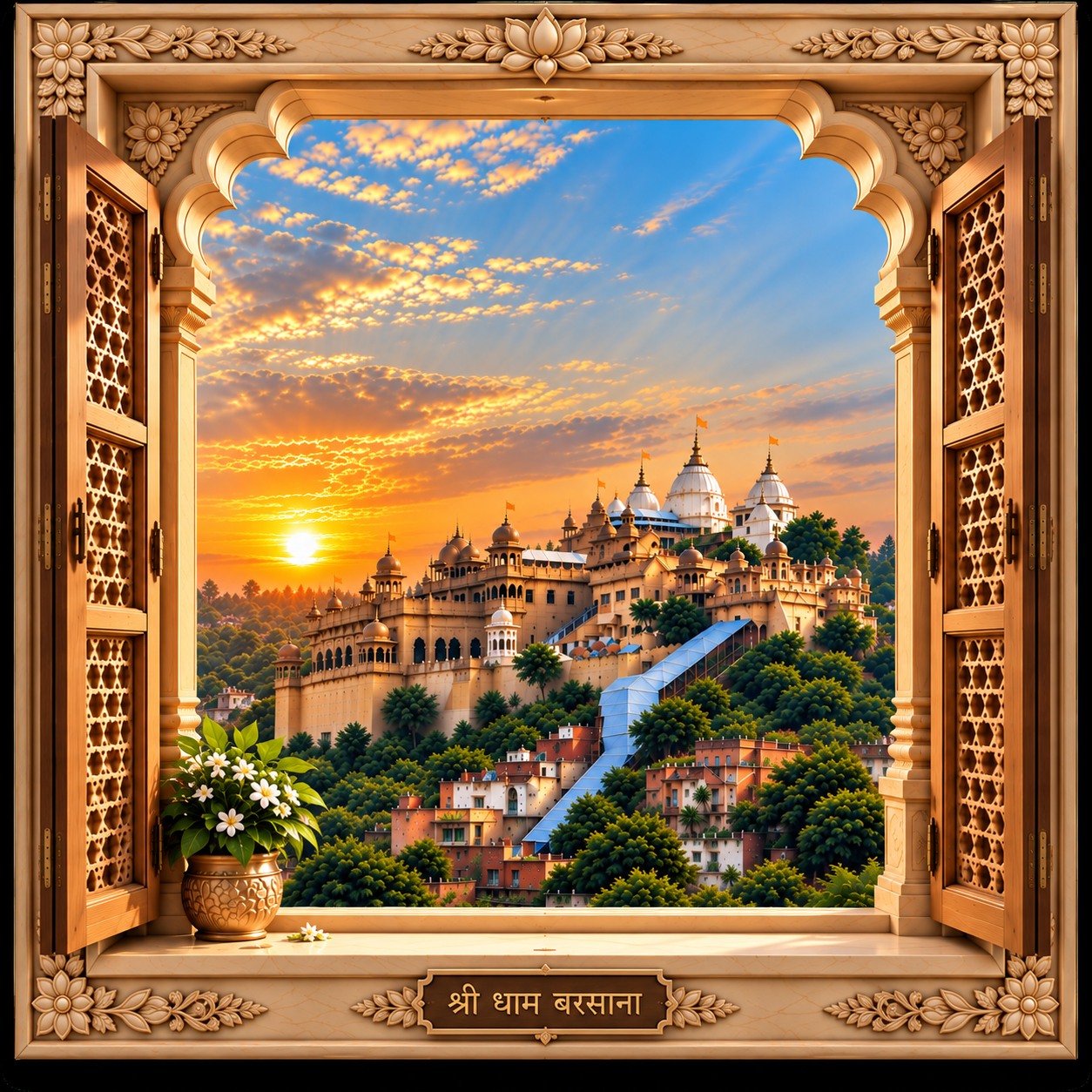 Shree Dham Barsana Divya Darshan (Square) — SPL 3D AC Sheets