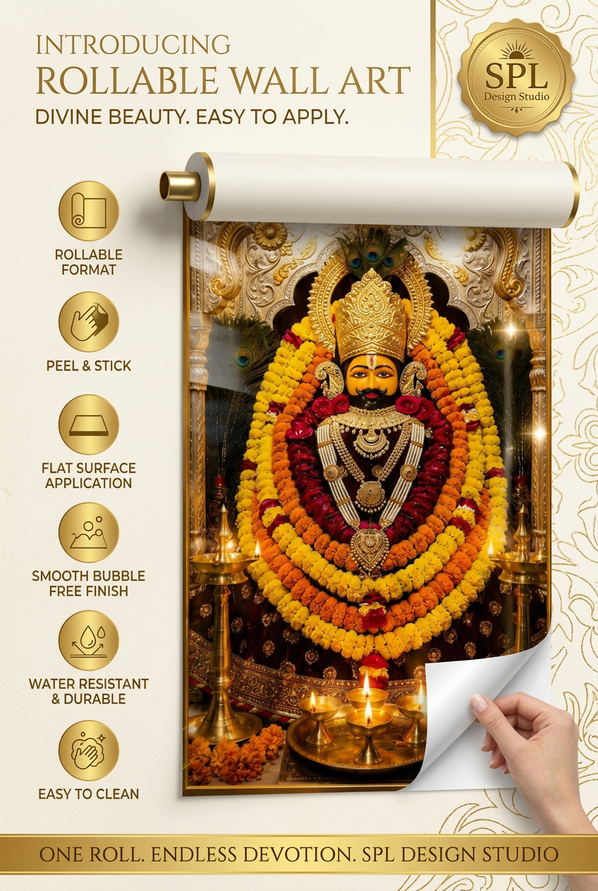 SPL Khatu Shyam Ji Darbar Rollable Wallpaper — SPL Premium Wallpaper