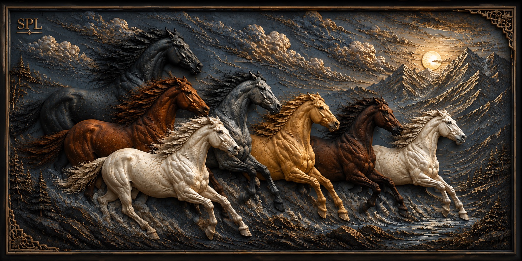 Seven Horses — Midnight Gallop 3D — SPL 3D AC Sheets