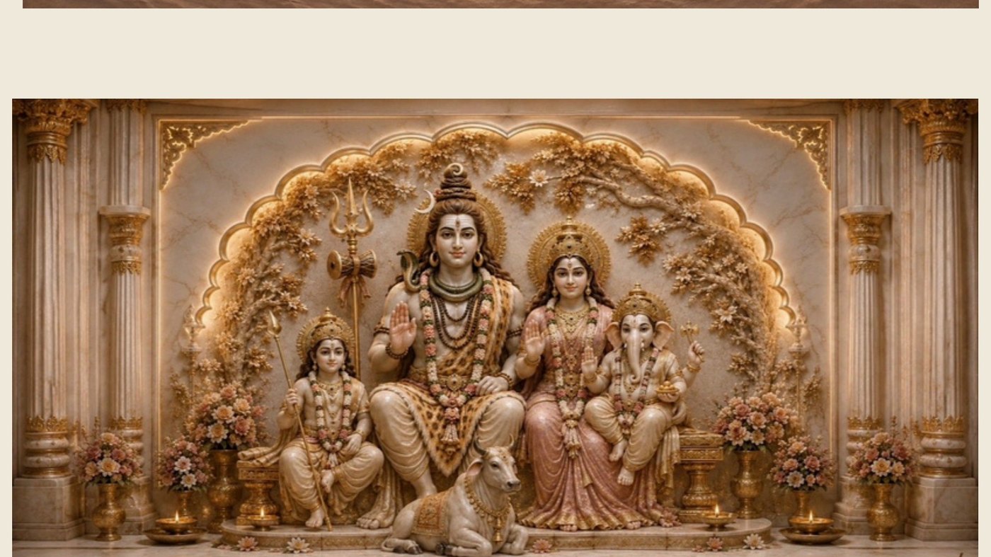 Shiv Parivar — Divine Family 3D — SPL 3D AC Sheets
