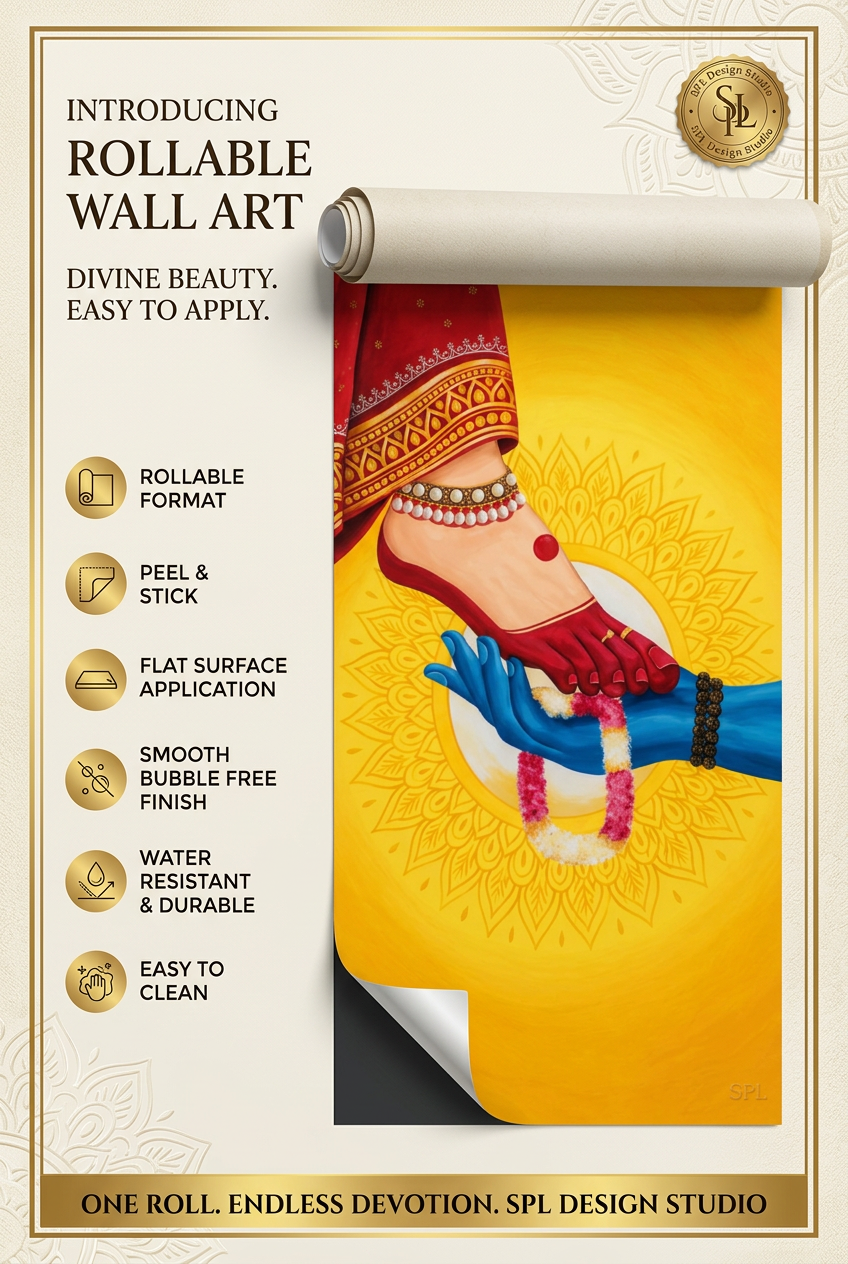 SPL Charan Sparsh Rollable Wallpaper — SPL Premium Wallpaper