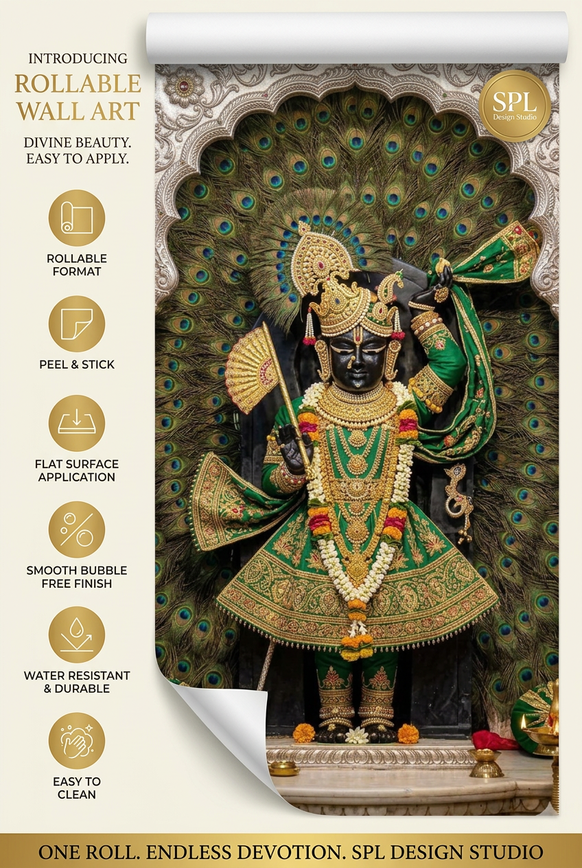 SPL Shreenath Ji Premium Rollable Wallpaper — SPL Premium Wallpaper