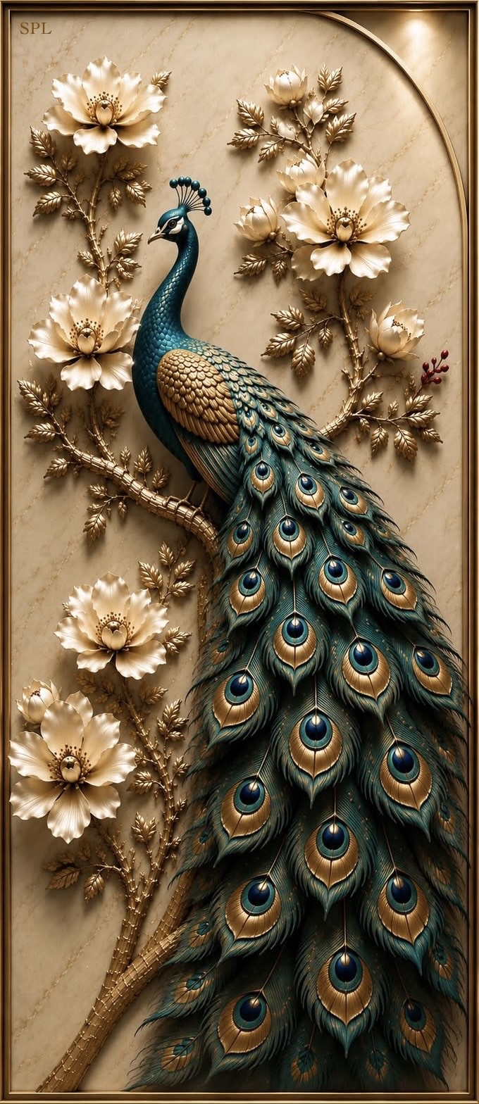 SPL 3D Peacock Wall Art — SPL 3D AC Sheets