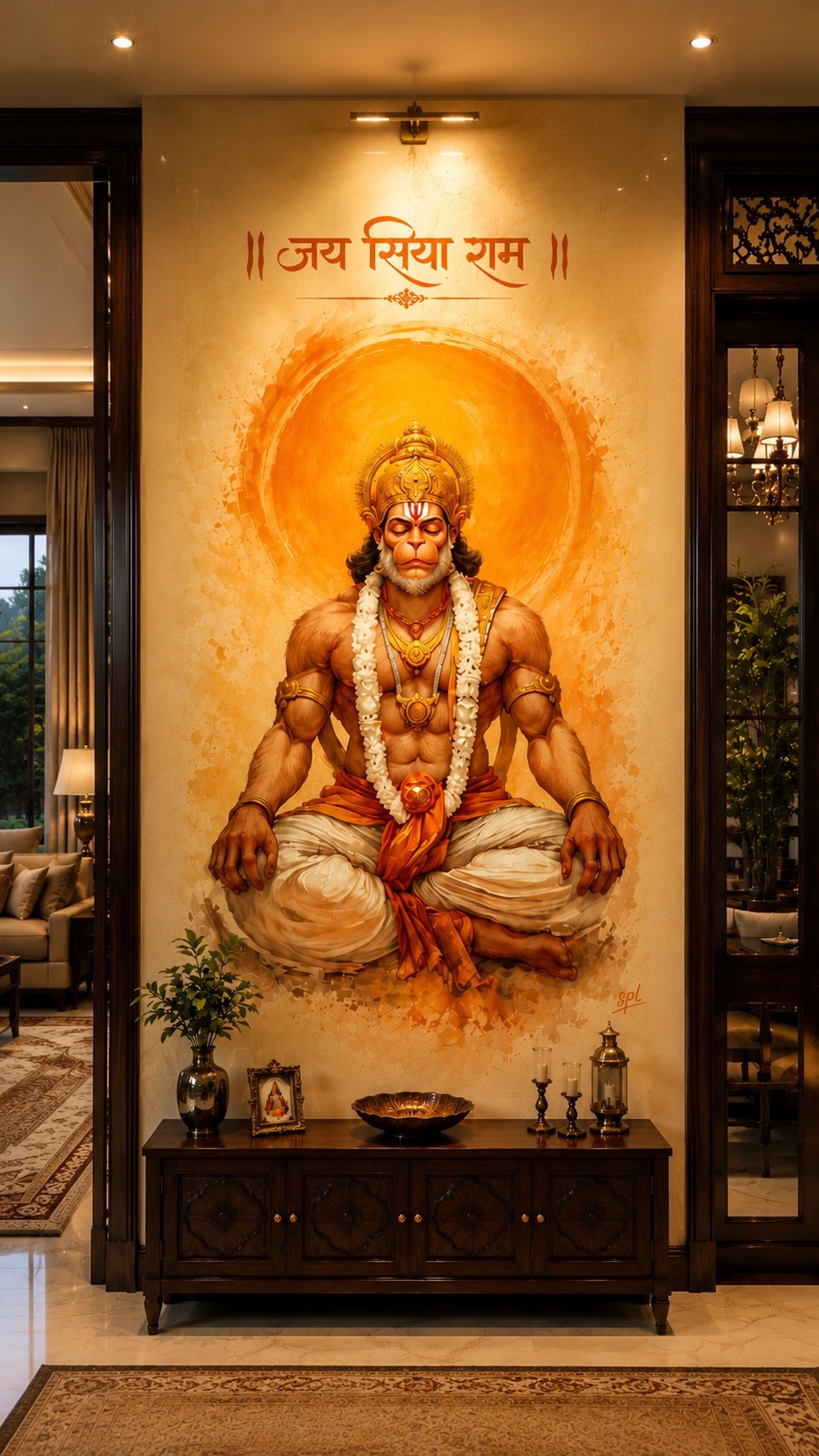 Hanuman Ji — Meditation 3D — SPL 3D AC Sheets