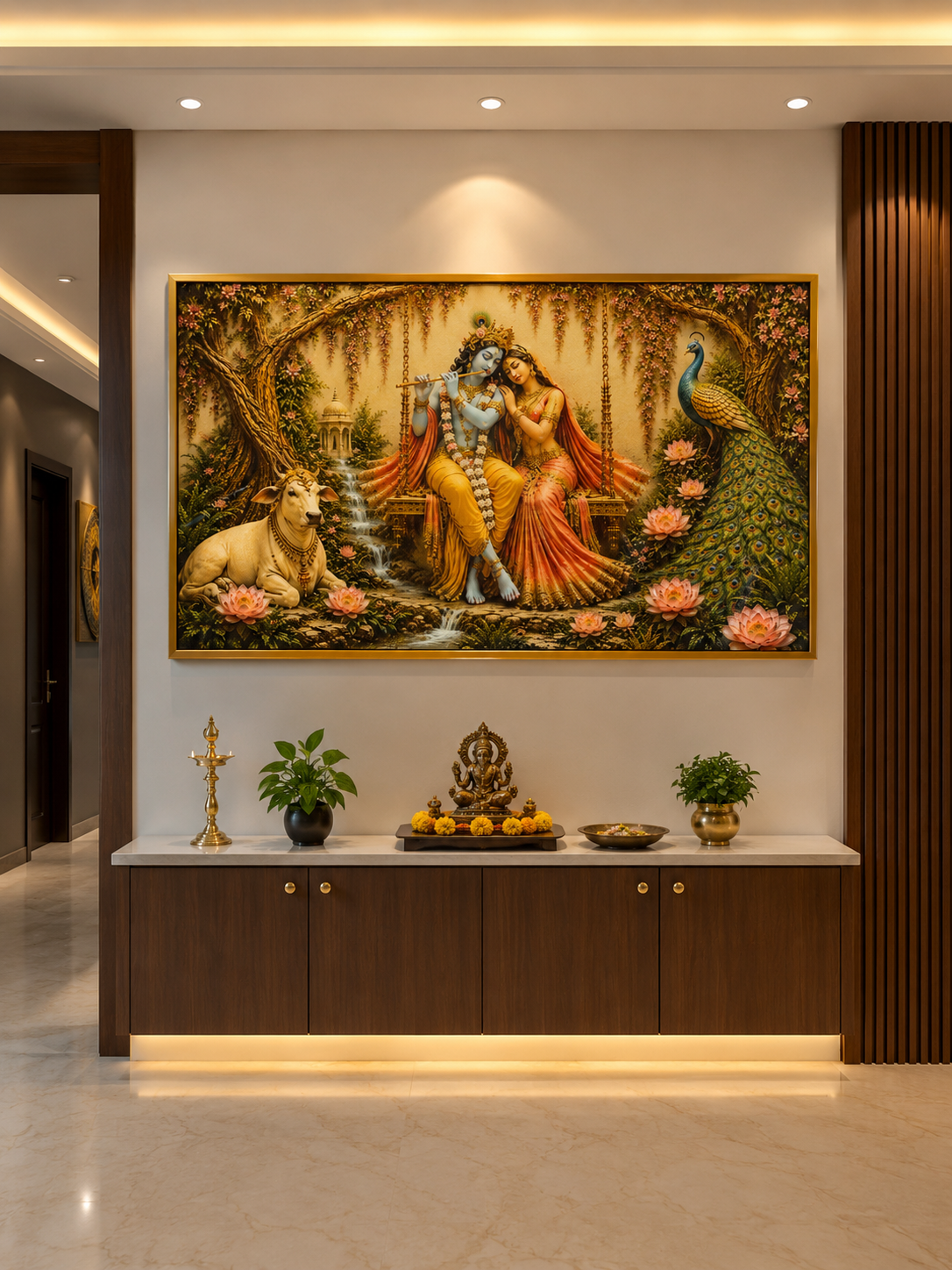 SPL 3D Radha Krishna Ji Wall Art — SPL 3D AC Sheets
